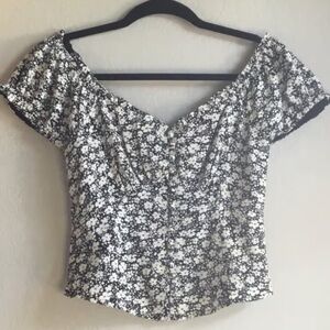 Floral Off-Shoulder Women's Top